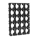 3x5 15 Hücre 18650 Lityum Pil Spacer Abs Plastik Tutucu