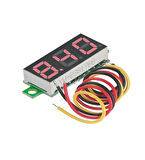 DC 4V-100V 0.28" 3 Kablolu Dijital Mini Voltmetre