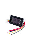 Dijital Dual Voltmetre Ampermetre Volt Akım Ölçer DC 0-100V 10A