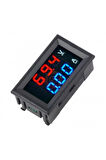 Dijital Dual Voltmetre Ampermetre Volt Akım Ölçer DC 0-100V 10A