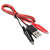 Usb Erkek Krokodil Çevirici Kablo - 5V Kaynak Test Kablosu 60Cm Max 2A