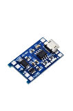 TP4056 Mikro USB Akım korumalı 1A 3,7V Lityum Pil Şarj Devresi