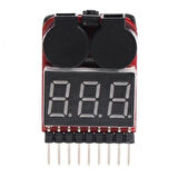 1-8s Lipo Li-ion Battery Voltaj Test ve Alarm Modülü