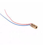 Kablolu Nokta Lazer Modül Metal Kafa 3V 5V 650nm Kırmızı