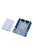Arduino Uno R3 Proto Shield Kiti (MİNİ BREADBOARDLU)