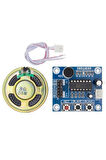 Isd1820-1 Ses Kayıt Ve Çalma Modülü (MİKROFONLU) Mini Hoparlör