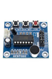 Isd1820-1 Ses Kayıt Ve Çalma Modülü (MİKROFONLU) Mini Hoparlör