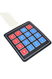 4x4 Membran Tuş Takımı - Keypad