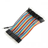 10cm 40 Pin Erkek Erkek Dupont Kablo Breadboard Jumper