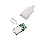 Type-c Usb 3.1 Şarj Soketi 24 Pin Erkek Fiş - Beyaz