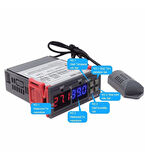 STC-3028 Dijital Sıcaklık Nem Ölçer 220V 10A Termostat