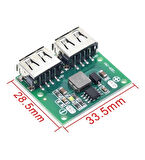 Çift USB Çıkışı 9V 12V 24V TO 5V 3A DC-DC Step Down Şarj Modülü
