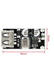 Qc2 Qc3 Hızlı Şarj Modülü Dc 6-32 V 24 W to 5 V Usb Cep Telefonu Voltaj Düşürücü
