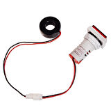 Ac 20-500v 100a Kare Dijital Voltmetre Ampermetre 220v Kırmızı Panel Montaj Led Gösterge Ekran Akım