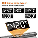 USB 5V 8W Dijital Sıcaklık Ayarlı USB Kalem Havya Seti