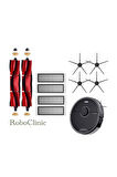 Roborock S5 Max (SİYAH) Robot Süpürge Uyumlu Fırça Filitre 10 Adet Mopsuz Yenileme Seti