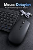 Kablosuz Klavye Mouse Seti Beyaz Türkçe Q