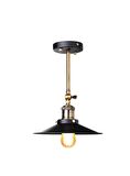 Rsylight Retro Metal Dekoratif Salon - Yatak Odası Duvar Gold - Siyah Aplik 