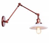 Rsylight Retro Metal Dekoratif Salon - Yatak Odası Duvar Bakır - Beyaz Aplik 