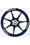  MOTOSİKLET Ön/Arka Takım Jant Şeridi Cb250R Uyumlu MAVİ 