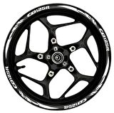MOTOSİKLET CB125R Ön/Arka Takım BEYAZ yazılı  BEYAZ Pençe Şerit