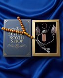 Seyhan Soylu Shop - Special Seri Kitap Kutulu Takı Seti Ve Tesbih Kombini - Kolye Küpe Special Tasarım Bileklik Yüzük 5 Parça Otantik Hediyelik - Doğum Günü Yıl Dönümü Şık Hediye