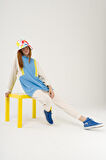 S-3992 Colorblock Oversize Sweatshirt Takım