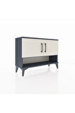 Arges Şifonyer 2 Raflı 2 Kapaklı 88x30x64 Antrasit-Aytaşı