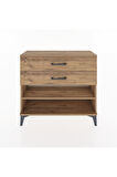 Arges Şifonyer Tek Raflı 2 Çekmeceli 88x30x80 Çam-Çam