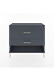 Arges Şifonyer 2 Çekmeceli 88x30x80 Antrasit-Antrasit