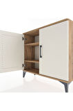 Arges Şifonyer 2 Raflı 2 Kapaklı 88x30x80 Çam-Aytaşı