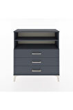 Arges Şifonyer 2 Raflı 3 Çekmeceli 88x30x96 Antrasit-Antrasit