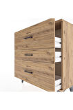 Arges Şifonyer 3 Çekmeceli 88x30x96 Çam-Çam