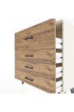 Arges Şifonyer 4 Çekmeceli 88x30x96 Aytaşı-Çam