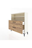 Arges Şifonyer 2 Raflı 2 Çekmeceli 88x30x96 Aytaşı-Çam