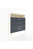 Arges Şifonyer 2 Raflı 2 Çekmeceli 2 Kapaklı 88x30x96 Aytaşı-Antrasit