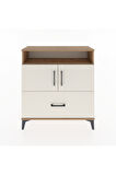 Arges Şifonyer 3 Raflı Tek Çekmeceli 2 Kapaklı 88x30x96 Çam-Aytaşı