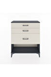Arges Şifonyer 3 Çekmeceli 88x30x106 Antrasit-Aytaşı