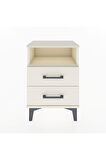 Arges Komodin Tek Raflı 2 Çekmeceli 44x30x64 Aytaşı-Aytaşı
