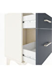Arges Komodin 2 Çekmeceli 44x30x64 Aytaşı-Antrasit