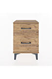 Arges Komodin 2 Çekmeceli 44x30x64 Çam-Çam