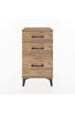 Arges Komodin 3 Çekmeceli 44x30x80 Çam-Çam