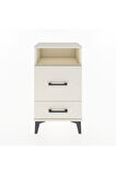 Arges Komodin Tek Raflı 2 Çekmeceli 44x30x80 Aytaşı-Aytaşı