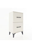 Arges Komodin Tek Raflı 2 Çekmeceli 44x30x80 Aytaşı-Aytaşı