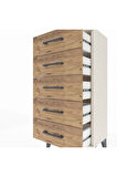 Arges Komodin 5 Çekmeceli 44x30x96 Aytaşı-Çam
