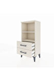 Arges Komodin 2 Raflı 2 Çekmeceli 44x30x96 Aytaşı-Aytaşı