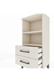 Arges Komodin 2 Raflı 2 Çekmeceli 44x30x96 Aytaşı-Aytaşı
