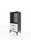 Arges Komodin 2 Raflı 2 Çekmeceli 44x30x96 Antrasit-Aytaşı
