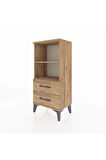 Arges Komodin 2 Raflı 2 Çekmeceli 44x30x96 Çam-Çam