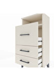 Arges Komodin Tek Raflı 3 Çekmeceli 44x30x96 Aytaşı-Aytaşı